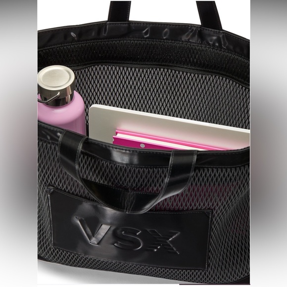 Victoria's Secret 🖤 Black Mesh VSX black Tote | NWT - Picture 4 of 11